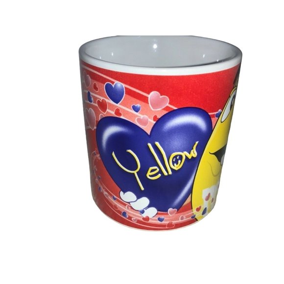 Yellow M&M Heart Whirlwind Mug Valentines - Picture 2 of 6